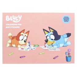 Bluey Colouring Book A4 & Sticker Set
