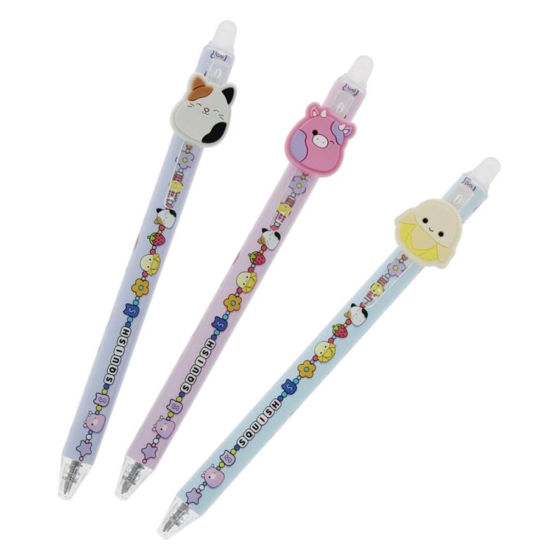 Squishmallows Erasable Gel Pen 3-Pack