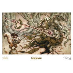 Labyrinth (1986) Printed Art The Knight Who Never Yields Limited Edition 30 cm