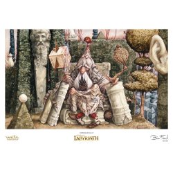 Labyrinth (1986) Printed Art Wiseman of the Labyrinth Limited Edition 30 cm