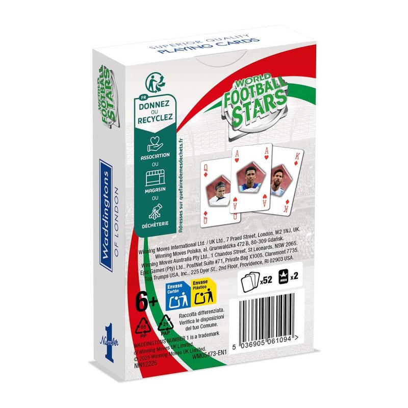 World Soccer Stars No 1 Playing Cards *English Version*