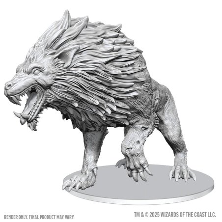 D&D Nolzur's Marvelous Miniatures Unpainted Miniatures Dire Worg 11 cm