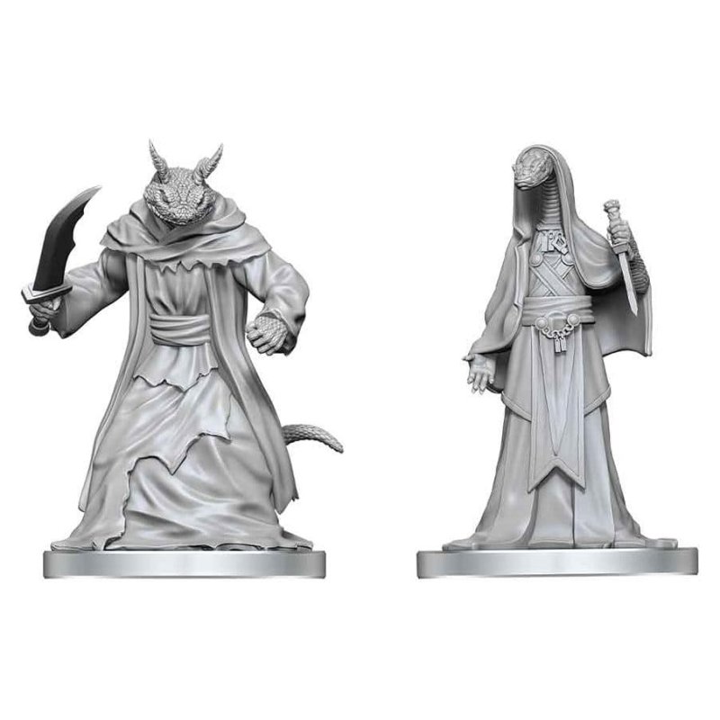 Pathfinder Battles Deep Cuts Unpainted Miniature Zyss & Aapoph Serpentfolk 13 cm