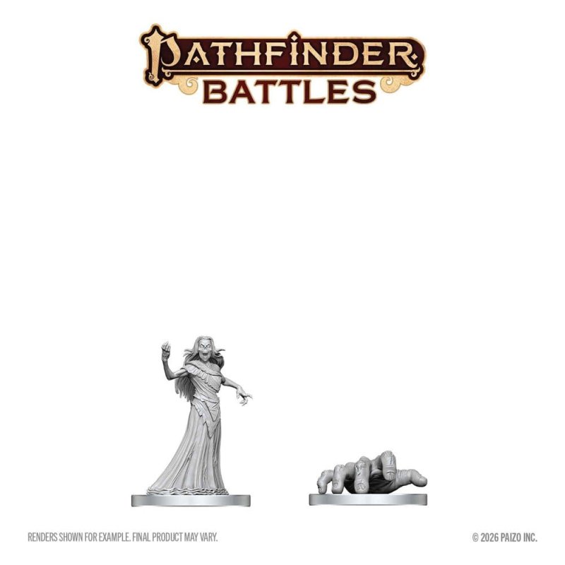 Pathfinder Battles Deep Cuts Unpainted Miniature Giant Crawling Hand & Revenant 13 cm