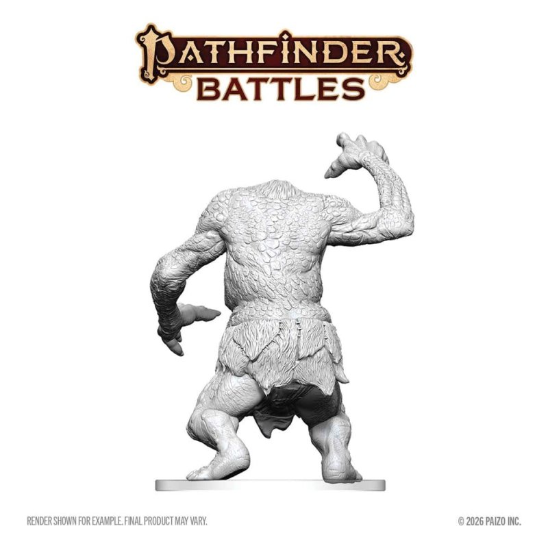 Pathfinder Battles Deep Cuts Unpainted Miniature Forest Troll 15 cm