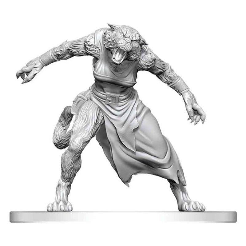 Pathfinder Battles Deep Cuts Unpainted Miniature Weretiger 13 cm