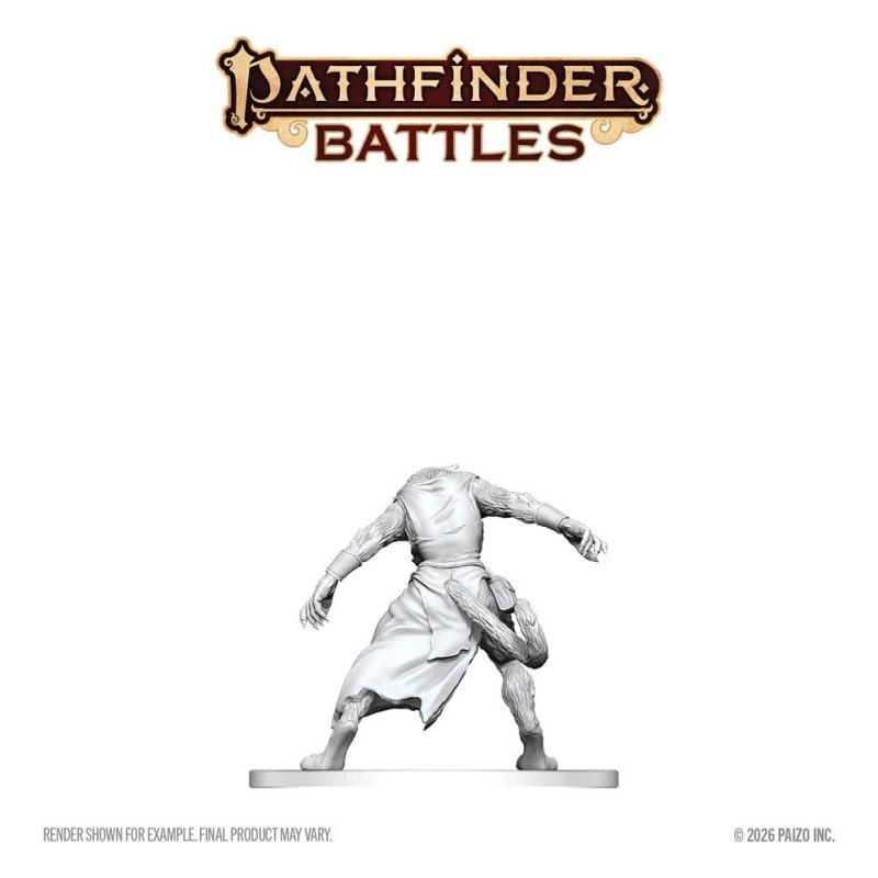Pathfinder Battles Deep Cuts Unpainted Miniature Weretiger 13 cm