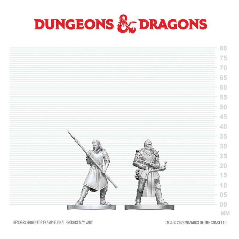 D&D Nolzur's Marvelous Miniatures Mini Figures Town Guards 13 cm