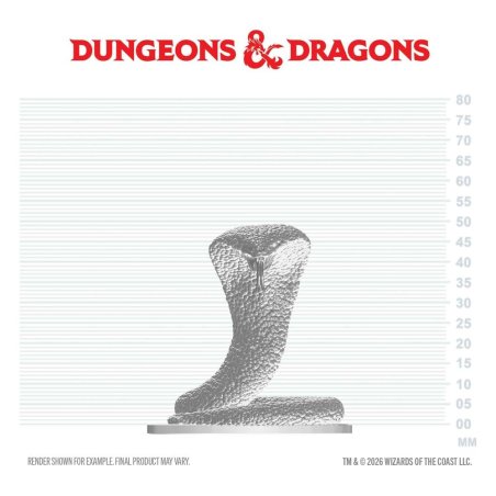 D&D Nolzur's Marvelous Miniatures Mini Figure Polar Serpent 4 cm