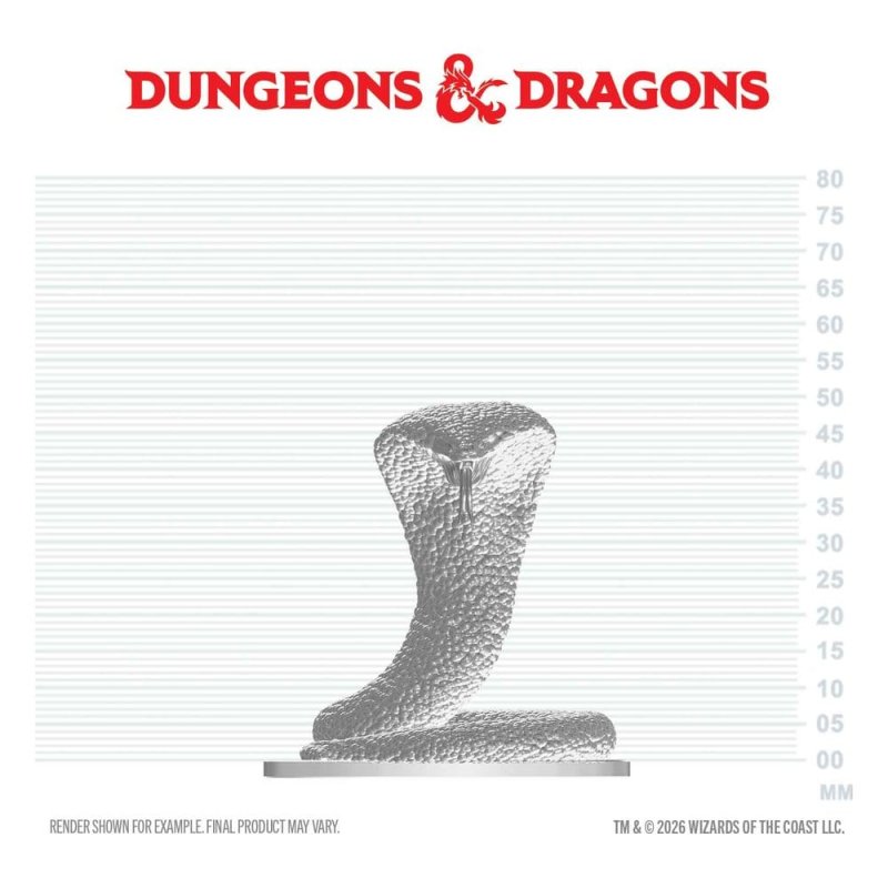 D&D Nolzur's Marvelous Miniatures Mini Figure Polar Serpent 4 cm