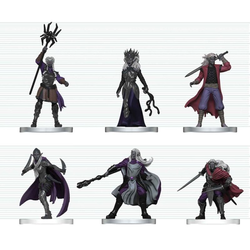 D&D Icons of the Realms Mini Figures Drow Warband 20 cm