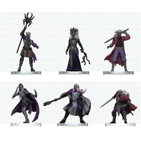 D&D Icons of the Realms Mini Figures Drow Warband 20 cm