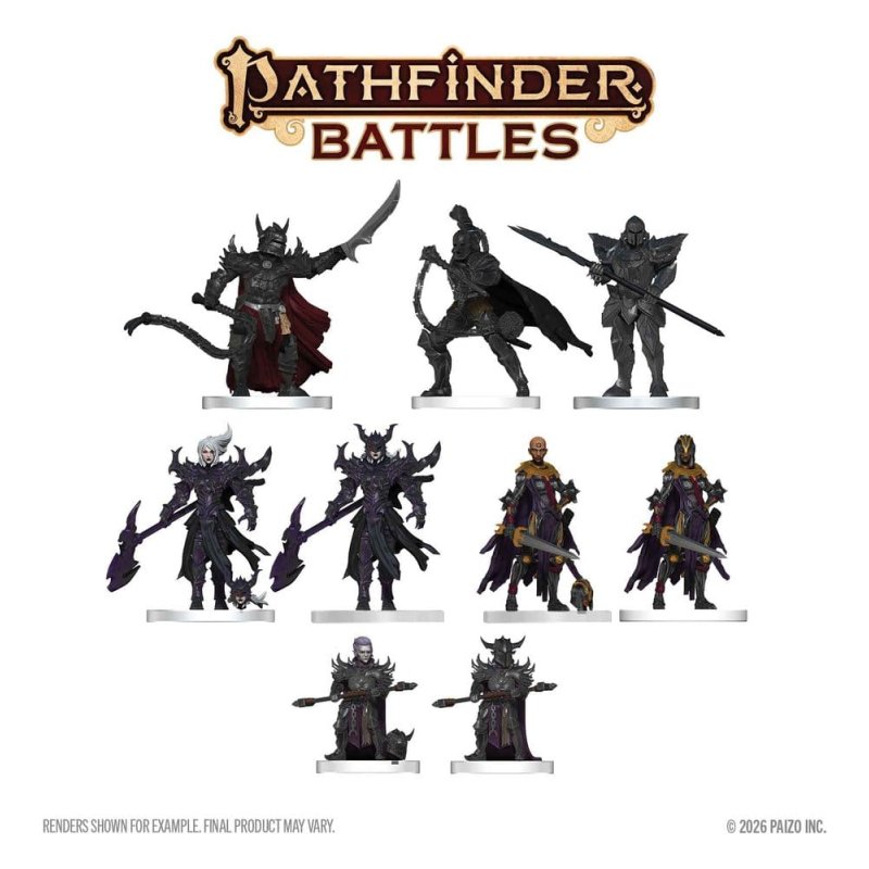 Pathfinder Battles Boxed prepainted Miniatures Hellknight Vanguard 20 cm