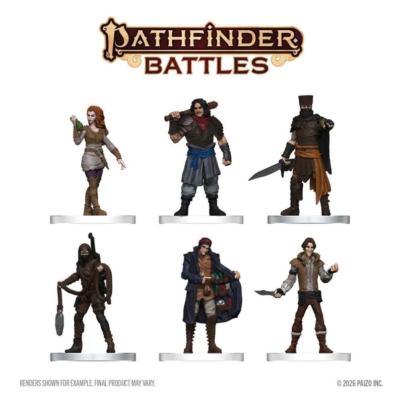 Pathfinder Battles Boxed prepainted Miniatures Criminals 20 cm