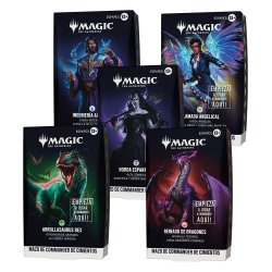 Magic the Gathering Foundations Commander Decks Case (5) spanish
