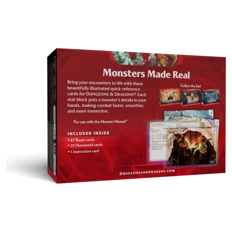 Dungeons & Dragons Reference Cards - Monsters: Animals and NPCs