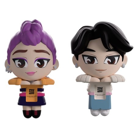 KPop Demon Hunters Vinyl Figures Jinu & Rumi Monitor Buddiez 6 cm