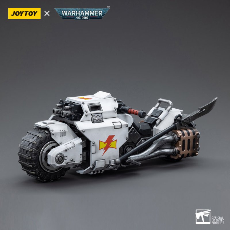 Warhammer 40k véhicule 1/18 White Scars Raider-pattern Combat Bike 22 cm