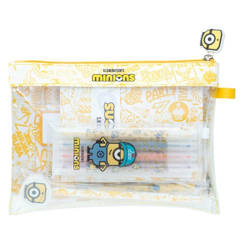 MINIONS - Set de Papeterie avec 3 Notebooks A6 - 10pc.