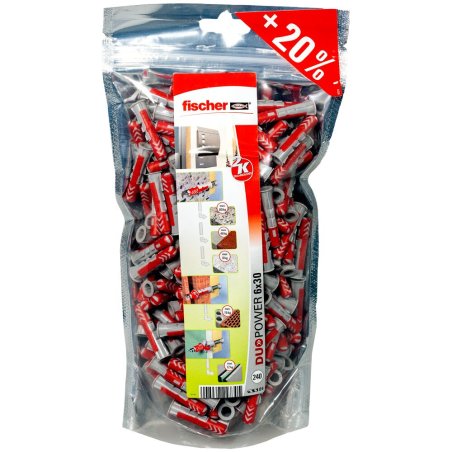 Fischer DuoPower 6x30 BigPack (240)