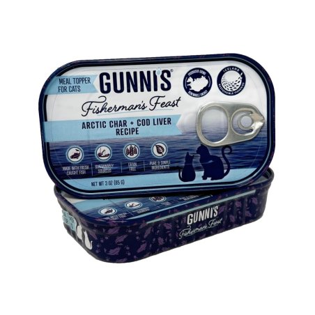 Gunnis - Toppers Arctic char & Cod Liver, Cat - 85 g