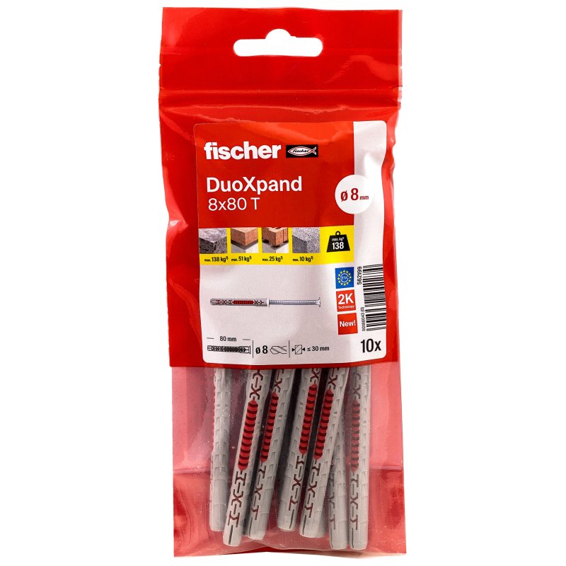 Fischer 562199 screw anchor / wall plug 10 pc(s)