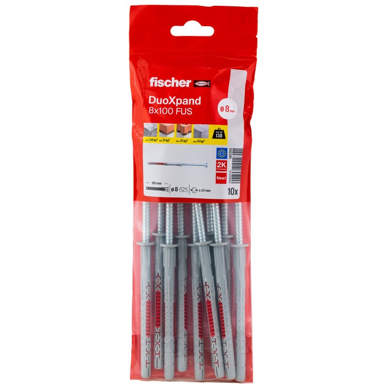Fischer 562203 ancrage à vis et cheville murale 10 pièce(s)