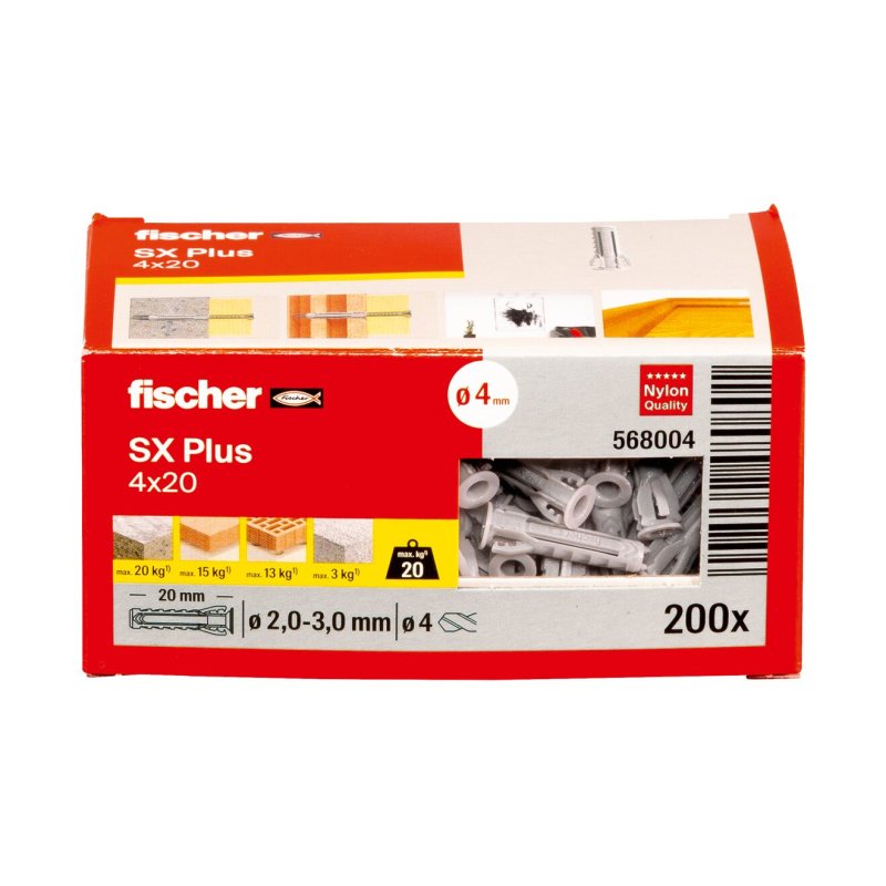Fischer Dübel SX Plus 4x20