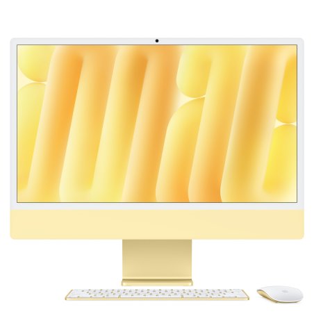 Apple iMac Gelb CZ1EK-01000000 - 61cm(24‘‘) M4 10-Core CPU, 10-Core GPU, 24GB RAM, 256GB SSD, Standardglas, Magic