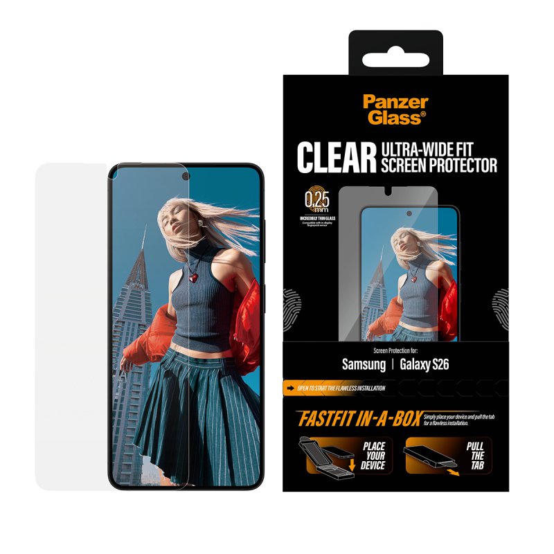 PanzerGlass - Screen Protector Galaxy S26 Pro UWF w. FASTFIT IN-A-BOX