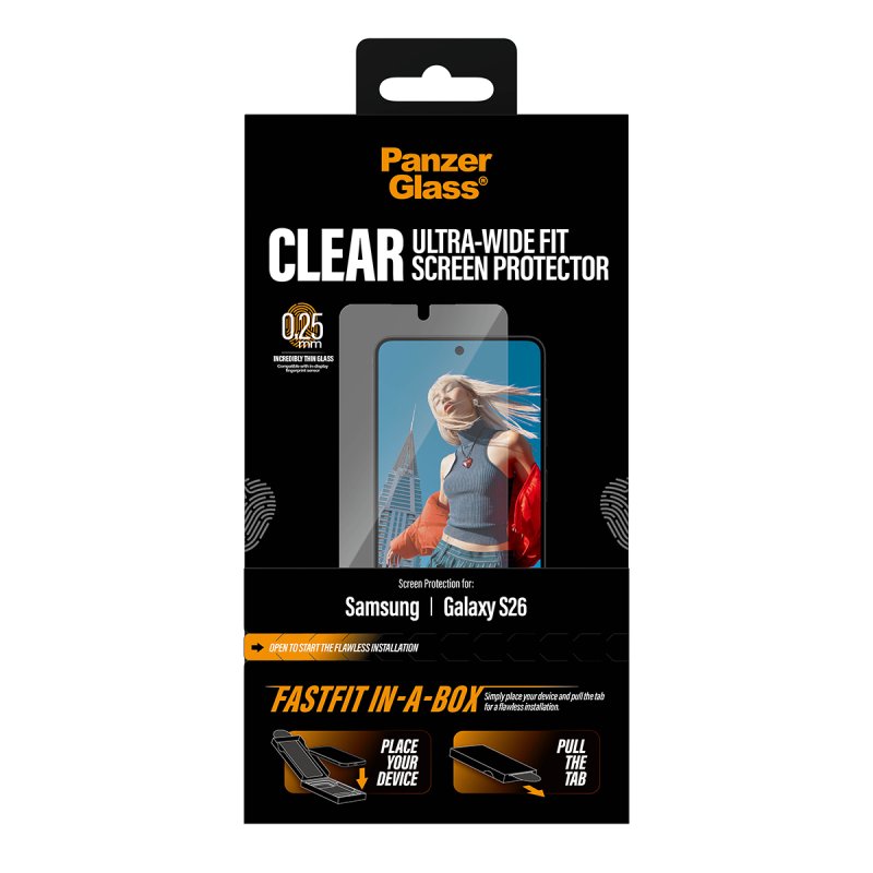 PanzerGlass - Screen Protector Galaxy S26 Pro UWF w. FASTFIT IN-A-BOX