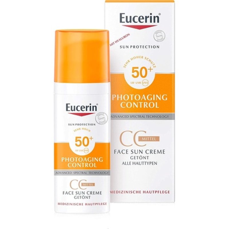 Eucerin Photoaging Control Face Sun CC Cream Tinted SPF 50 Medium 50ml