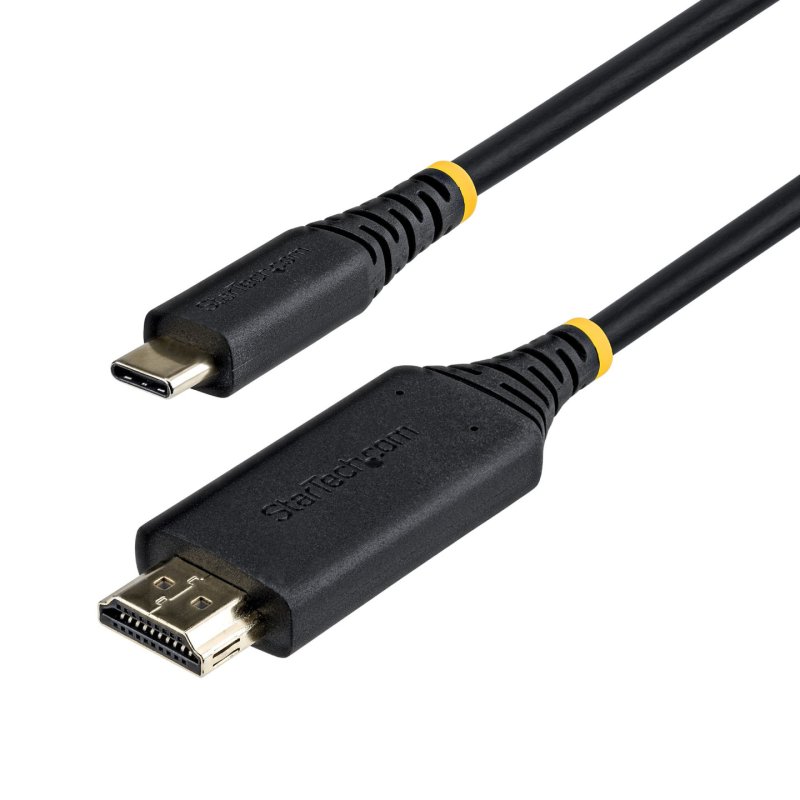 StarTech.com 3M-USBC-HDMI-4K60-G câble vidéo et adaptateur USB Type-C HDMI Type A (Standard) Noir