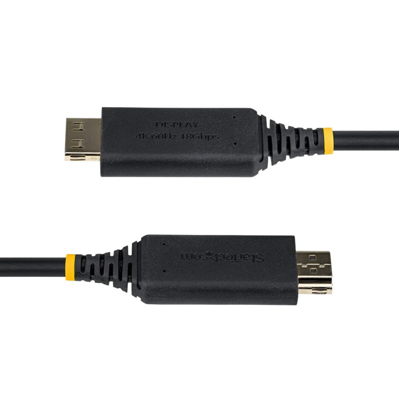 StarTech.com 1m USB-C to HDMI Adapter Cable, Gripping HDMI Connector, 4K 60Hz, Thunderbolt Compatible, HDR,