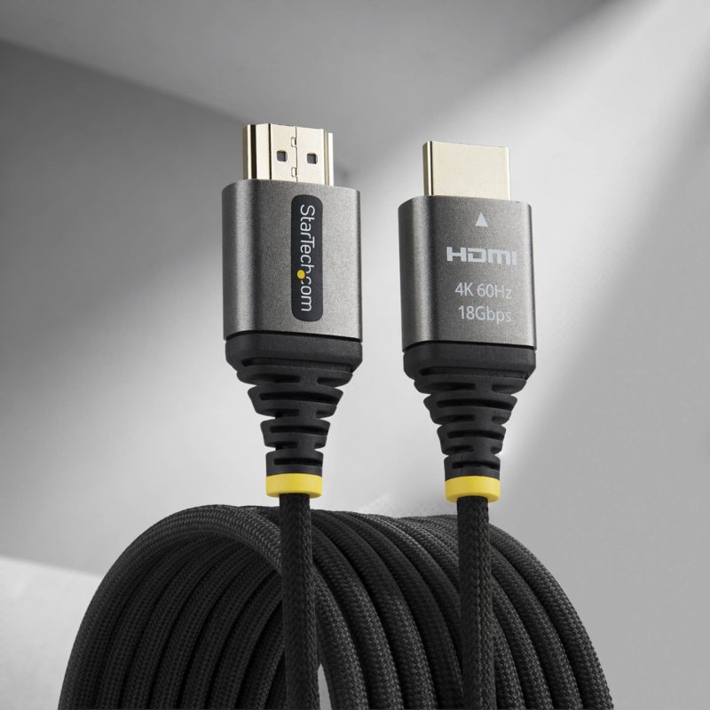 StarTech.com HDMI2-FLEX-4K60-2M câble HDMI HDMI Type A (Standard) Noir, Argent