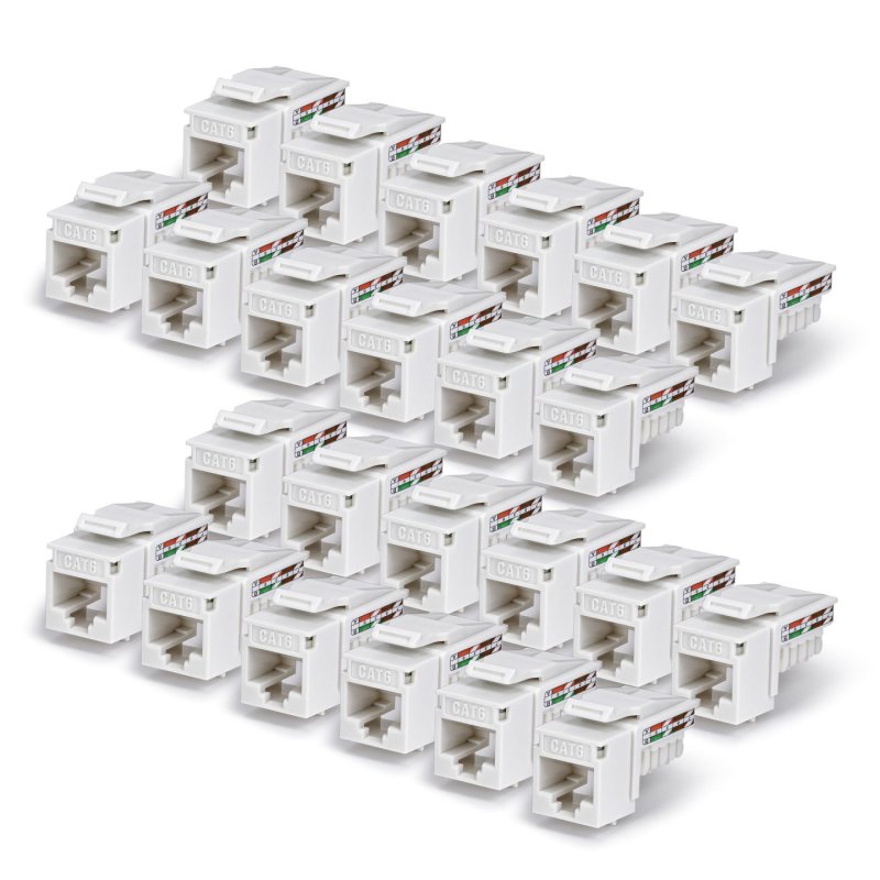 JACK KEYSTONE CAT6 LOT DE 24 PRISES RJ45 110 PUNCH DOW