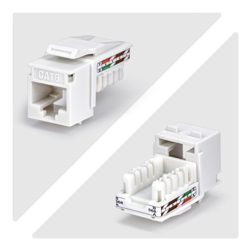 JACK KEYSTONE CAT6 LOT DE 24 PRISES RJ45 110 PUNCH DOW