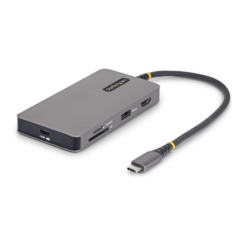 HUB MULTIPORT USB-C - HDMI 4K 60HZ 140W PD GBE