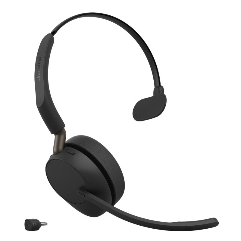 Jabra Evolve3 65 Casque Sans fil Arceau Bureau/Centre d'appels USB Type-C Bluetooth Noir
