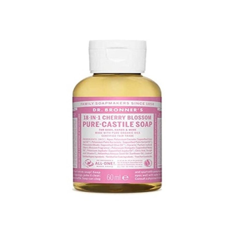 Dr. Bronner's Biological Cherry Blossom Liquid Soap 60ml 987-0064