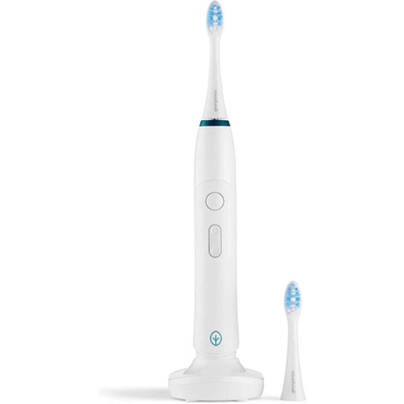 Georganics Sonic Deep Cleaning Toothbrush with Nylon Bristles and Wireless Charger