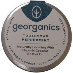 Georganics Natural Peppermint Foaming Toothsoap with Virgin Coconut Oil
