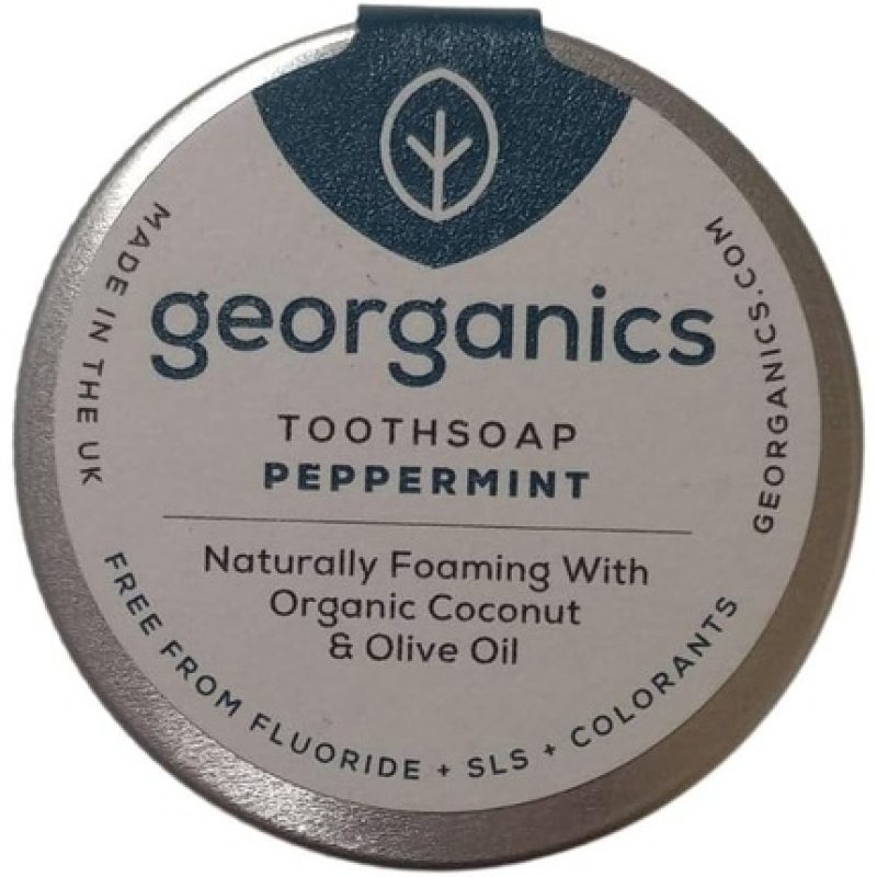 Georganics Natural Peppermint Foaming Toothsoap with Virgin Coconut Oil