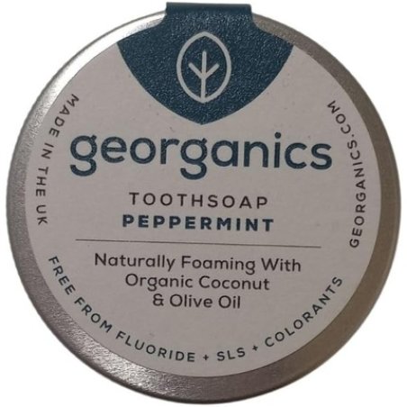 Georganics Natural Peppermint Foaming Toothsoap with Virgin Coconut Oil