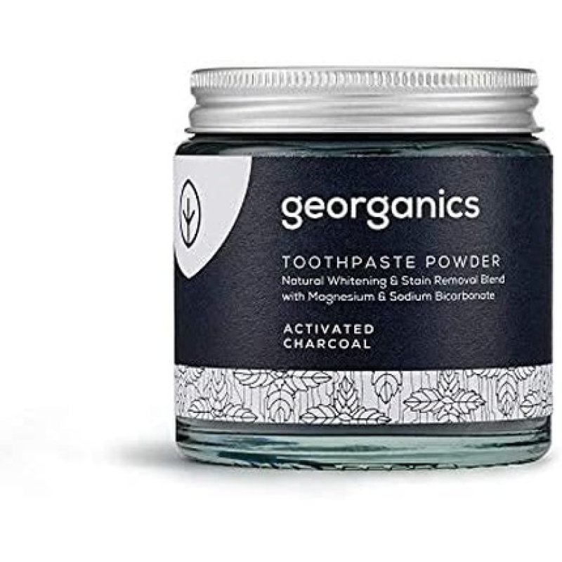 Georganics Natural Activated Charcoal Whitening Toothpaste Powder 120ml