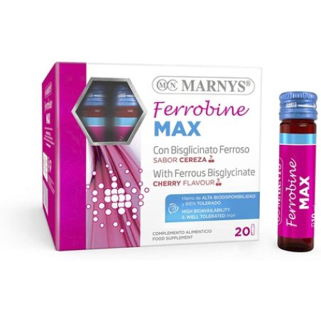 Marnys Ferrobine Max Iron, Zinc And Vitamins, 20 Vials
