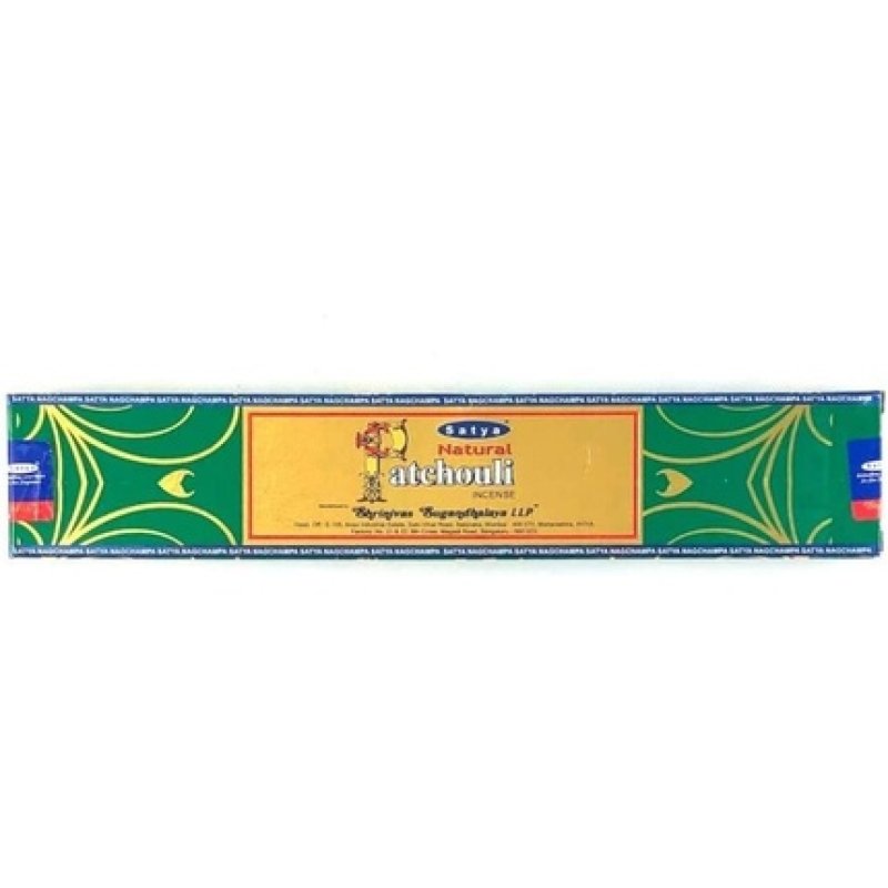 Incense Sticks Satya Natural Pieces, Patchouli, 15 G