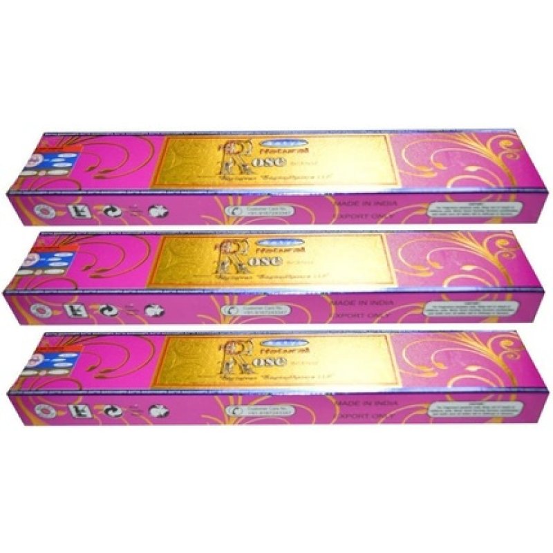 SATYA Natural Rose Incense Sticks 15g