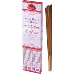 Goloka Incense Sticks Saffron, Colorful