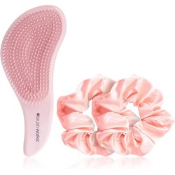 Brushworks Detangling Brush And Scrunchie Set For Hair